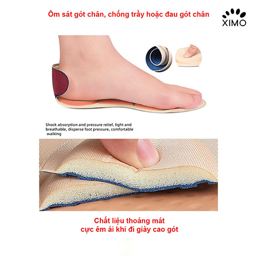 Cặp lót giày cao gót massage êm chân nguyên bàn