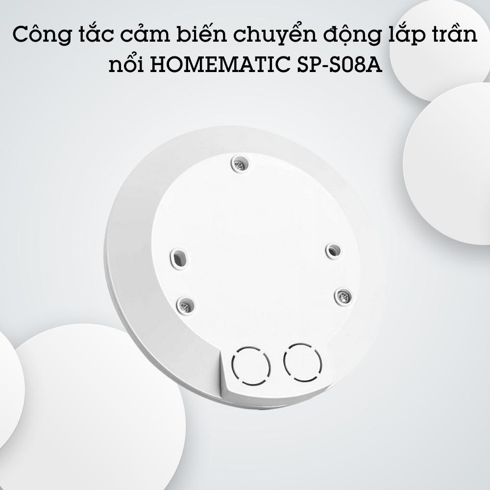 Công Tắc Cảm Biến Chuyển Động Lắp Trần Nổi Siêu Mỏng Thẩm Mỹ Homematic SP-S08A