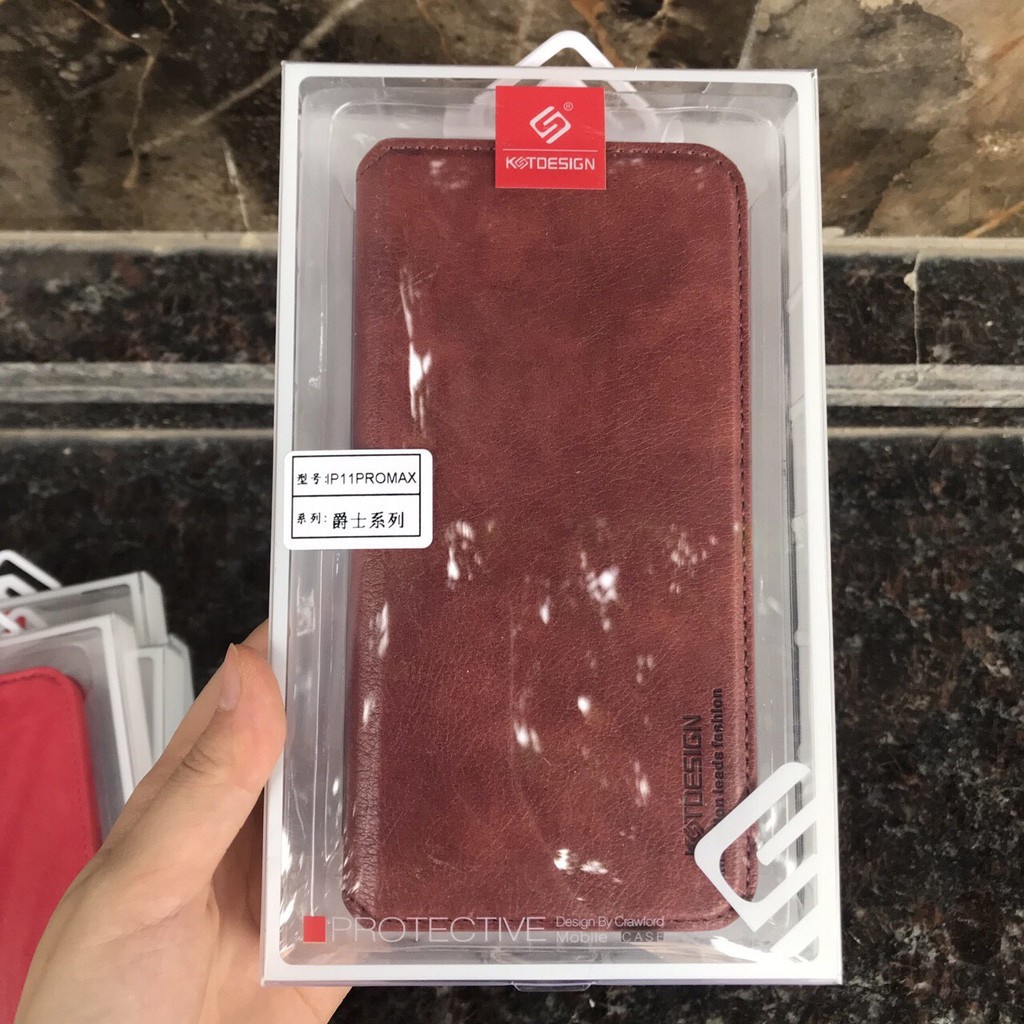 Bao da cao cấp hiệu KST Design cho iPhone 6 Plus/7 Plus/8 Plus/XS Max,/11 Pro Max - Hàng Chính Hãng - 13 Pro Max - Nâu