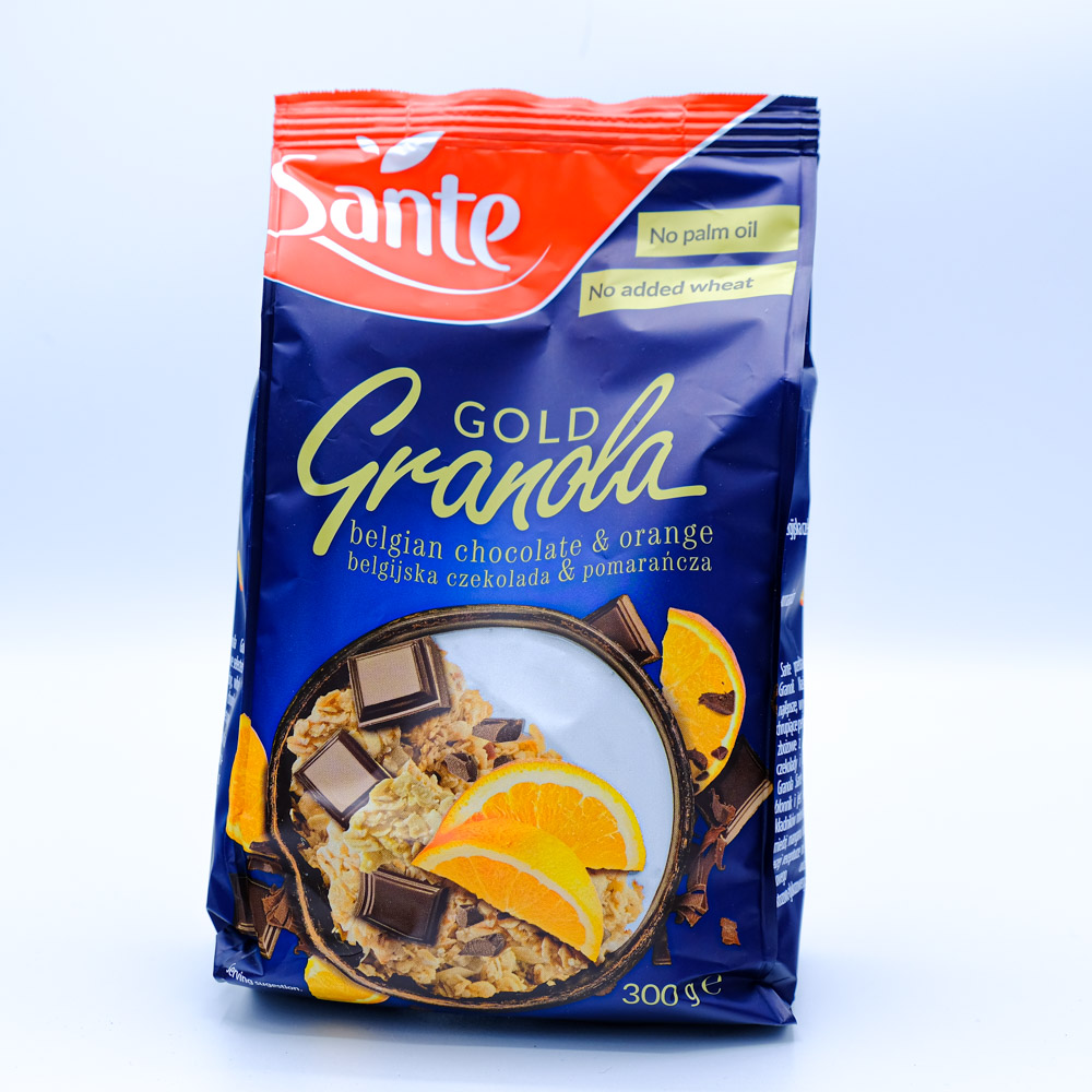 Ngũ Cốc dinh dưỡng Sante Granola Gold (Socola Bỉ và Cam ) 300g DATE 2023
