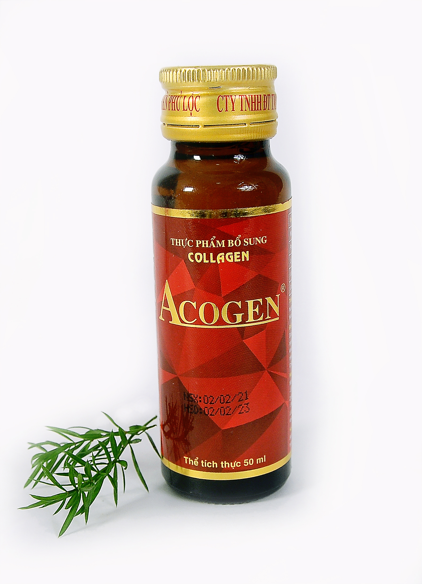 Nước Collagen Yến Sào Acogen Yến Sào Cung Đình (15 Chai x 55ml / Hộp)