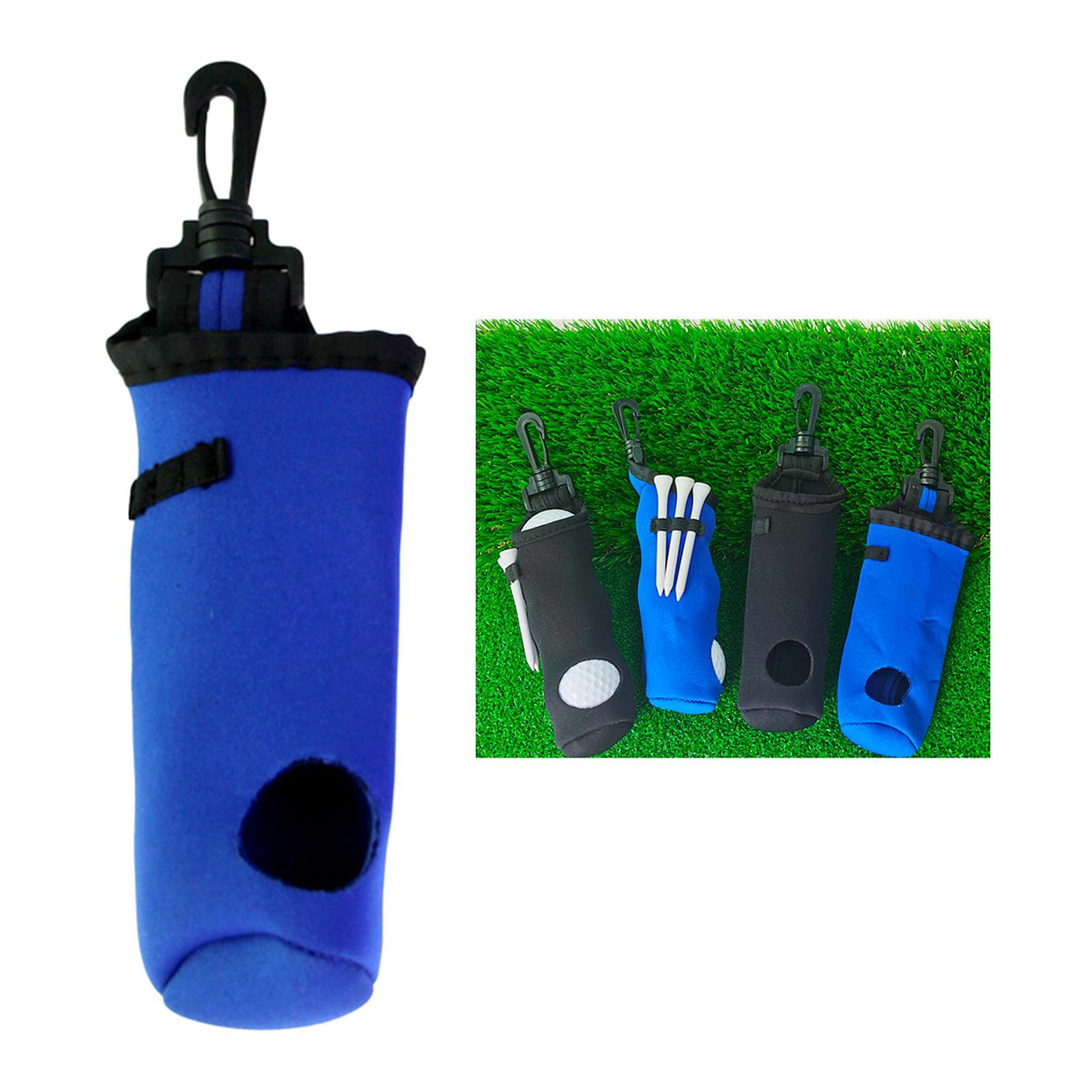 2x Golf Ball carry pouch 3 Golf Ball 3 Tees Golf Accessories Pouch Waist bag