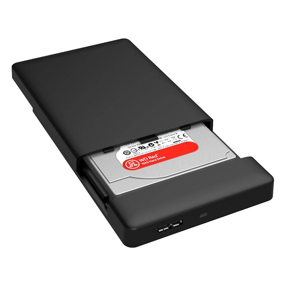 Hộp đựng ổ cứng HDD Box 2,5&quot; SSD/HDD SATA 3 USB 3.0 Orico 2588US3 (Màu Đen)  - Hàng Nhập Khẩu