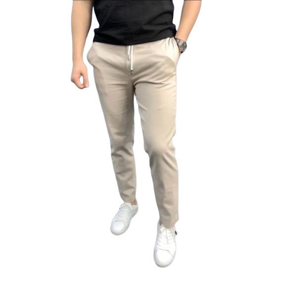 Quần Kaki Nam Co Giãn AROTI Ống Suông Dài Rộng Vải Kaki Đẹp Cao Cấp Mềm Mịn Dáng Âu Đứng,Công Sở,Lưng Thun QK040-D