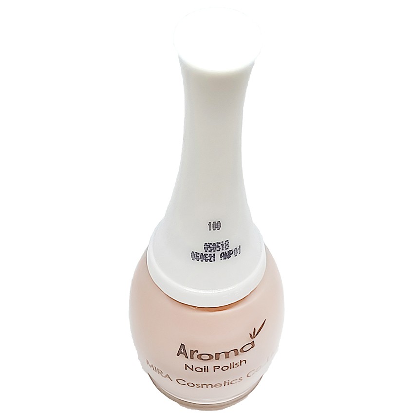 Sơn móng tay Aroma Nail Polish Hàn Quốc 12ml #100 nâu sữa tặng kèm móc khóa