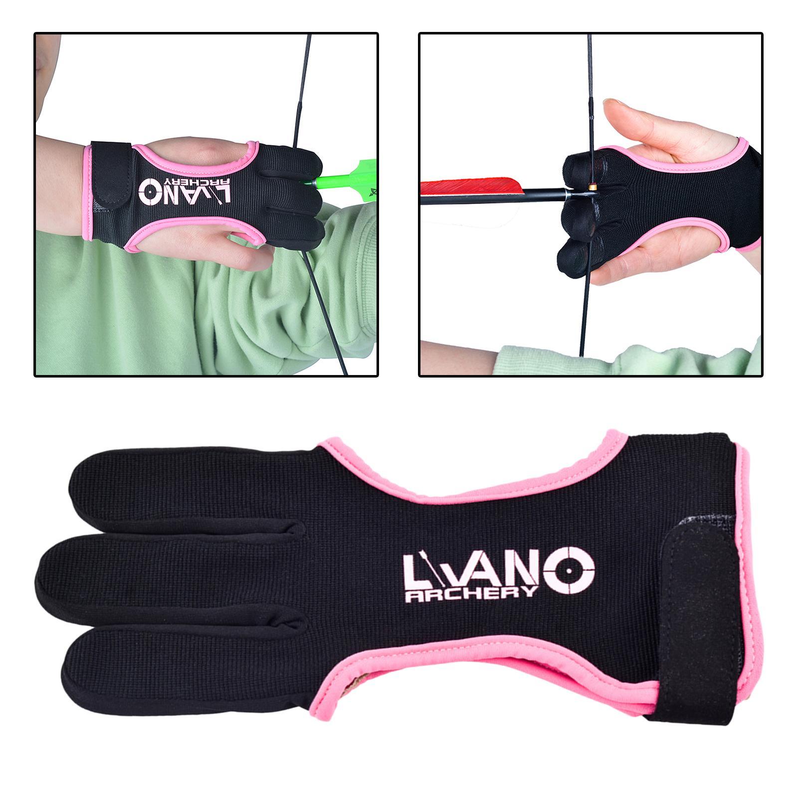 Finger Tab Accessories Leather Warp Back & Compound Bow 3 Finger