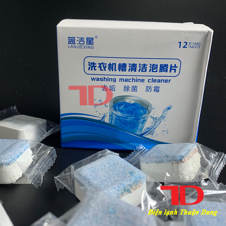 Hộp 12 viên tẩy lồng máy giặt