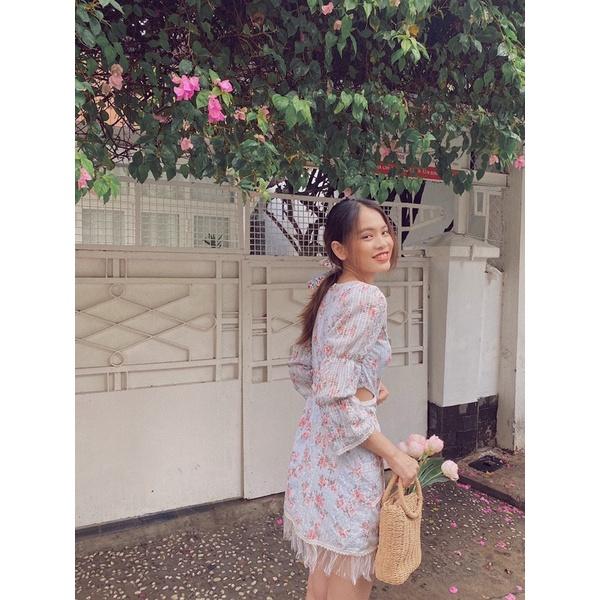 Đầm hoa phối ren Lelan Dress