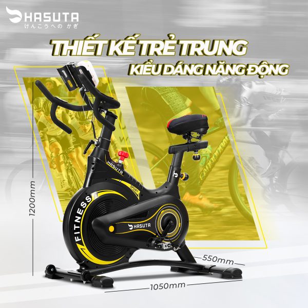 Xe đạp tập thể dục HASUTA HEB-810 - Hàng chính hãng