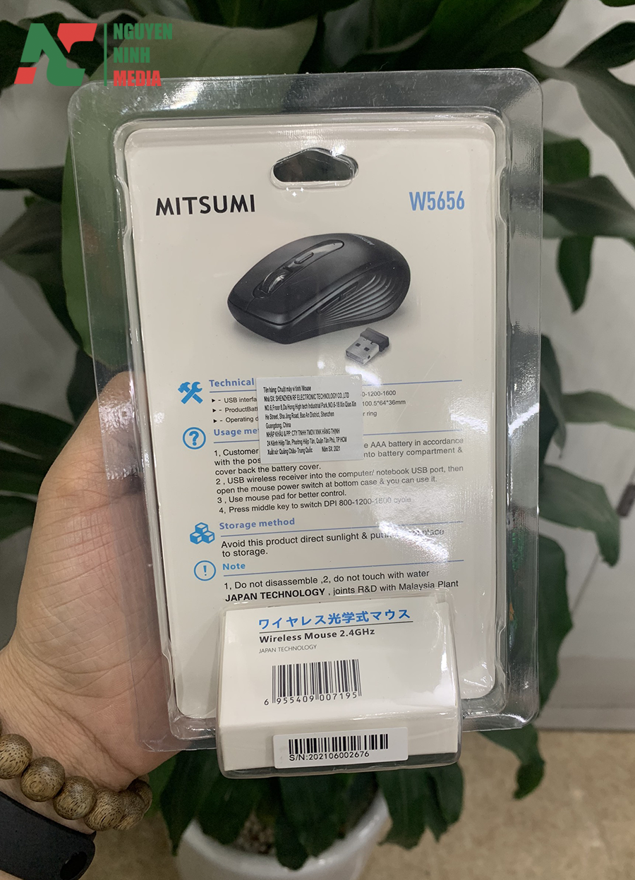 Chuột Không Dây Mitsumi W5656 - Hàng Chính Hãng