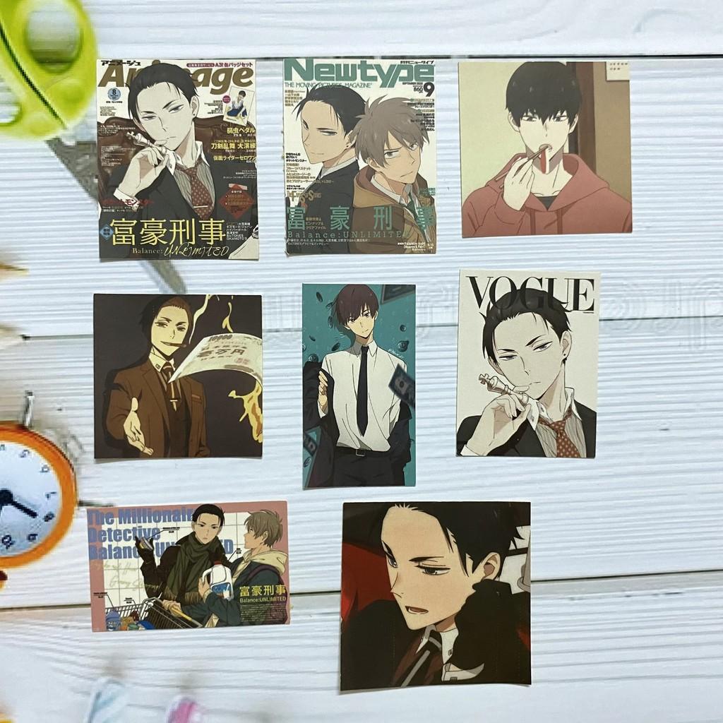 Bộ hình dán - sticker anime Thám tử đại gia Fugou Keiji: Balance:UNLIMITED dán trang trí laptop, máy tính bỏ túi,