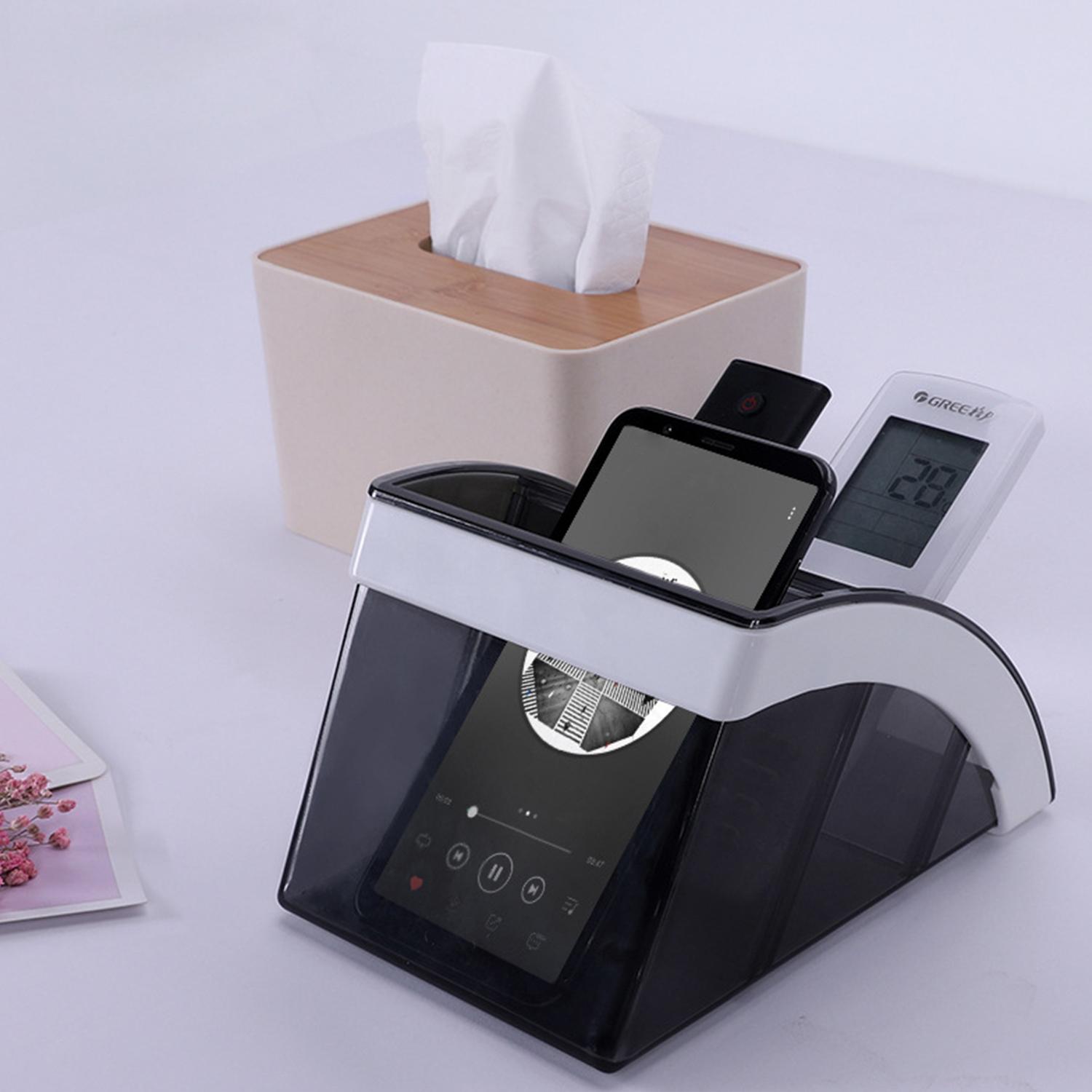 Hộp 3 ngăn đa chức năng dùng để đỡ điều khiển từ xa, chìa khóa, bút,..