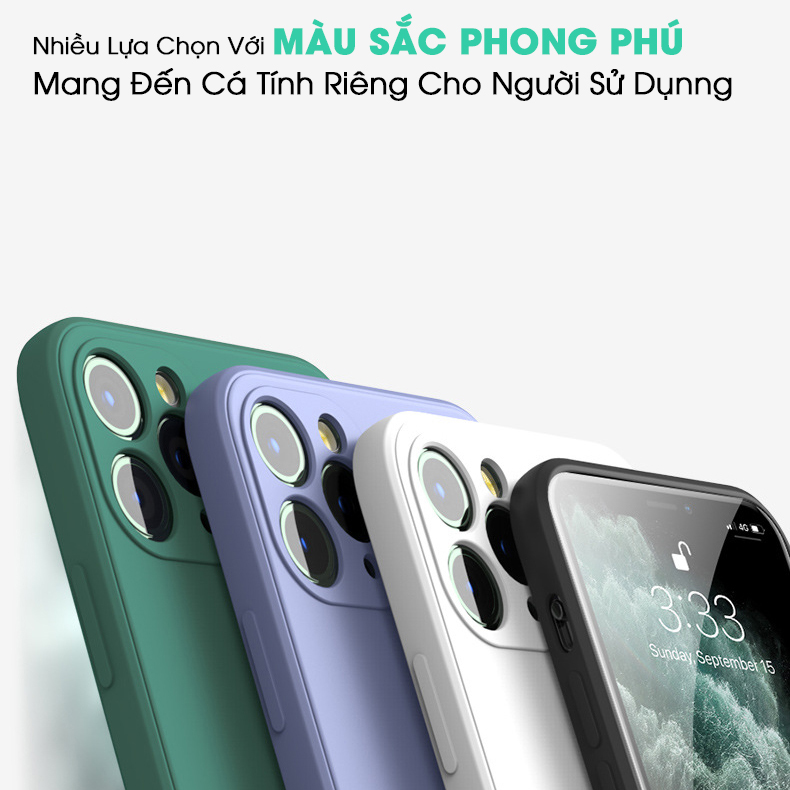 Ốp Lưng TPU Dẻo Viền Vuông Giả iPhone 12 Dành Cho iPhone 6,7,6 Plus,7Plus,X,Xr,Xs Max,11,11 Pro, 11 Pro Max- Hàng Chính Hãng