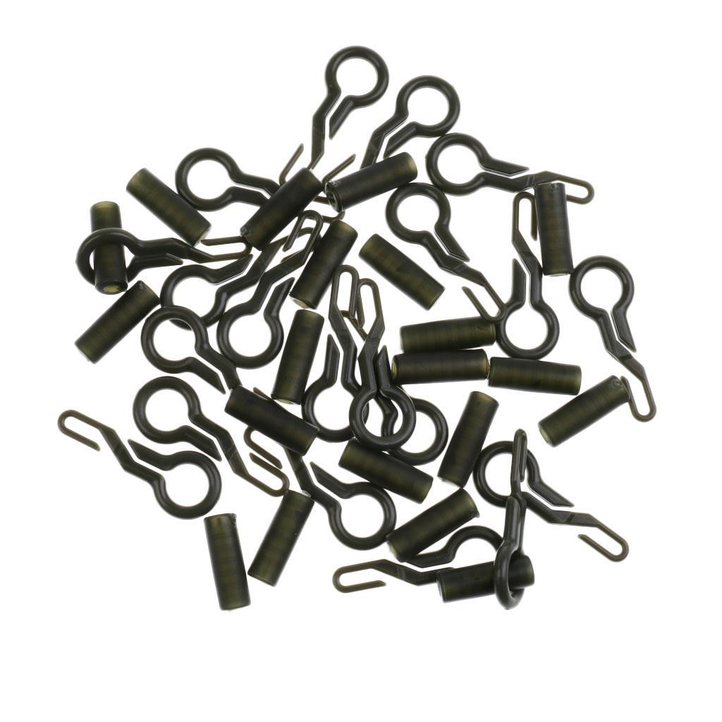 20pcs Back Lead Clips&Tubes for Carp Fishing Carp Fishing Rig Accessory Kit