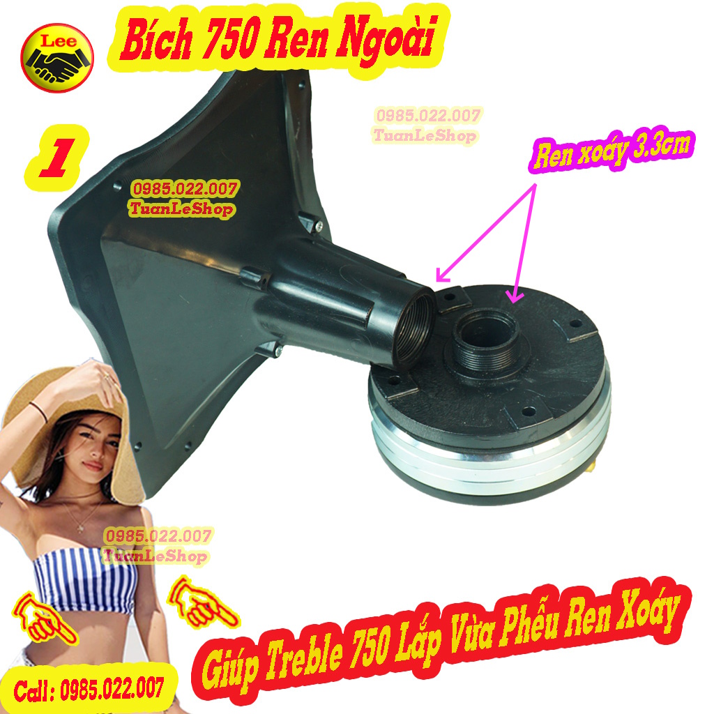 02 BỘ BÍCH CHUYÊN 750 VỀ REN XOÁY 450,350 – SẢN PHẨM GỒM 2 BÍCH 750 VÀ 4 BÍCH 450 REN NGOÀI – TẶNG KÈM ỐC VÍT