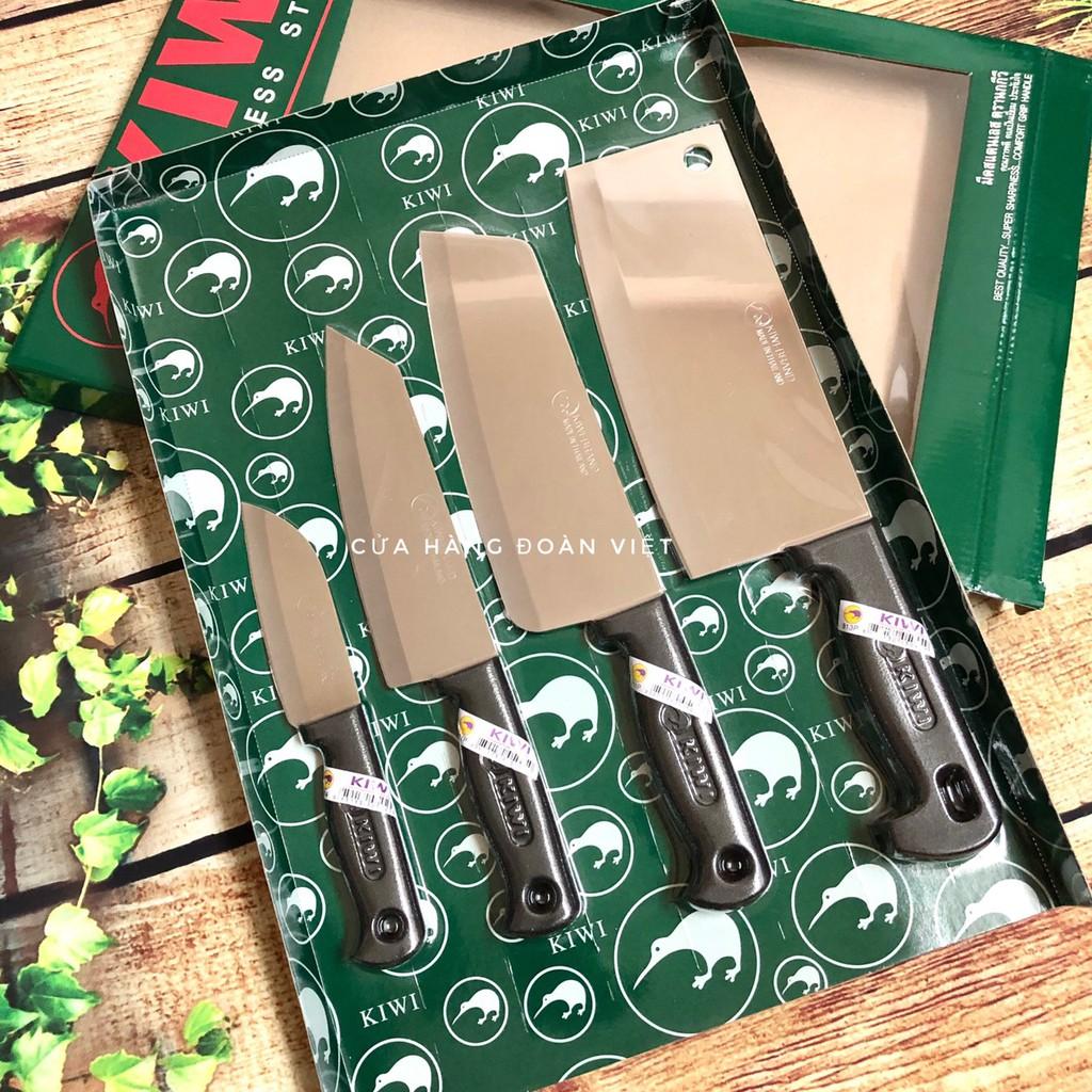 Dao Bộ Kiwi_Thái Lan - Hàng Nhập Khẩu Thái Lan - Bộ 4 Cây Cán Nhựa Cao Cấp