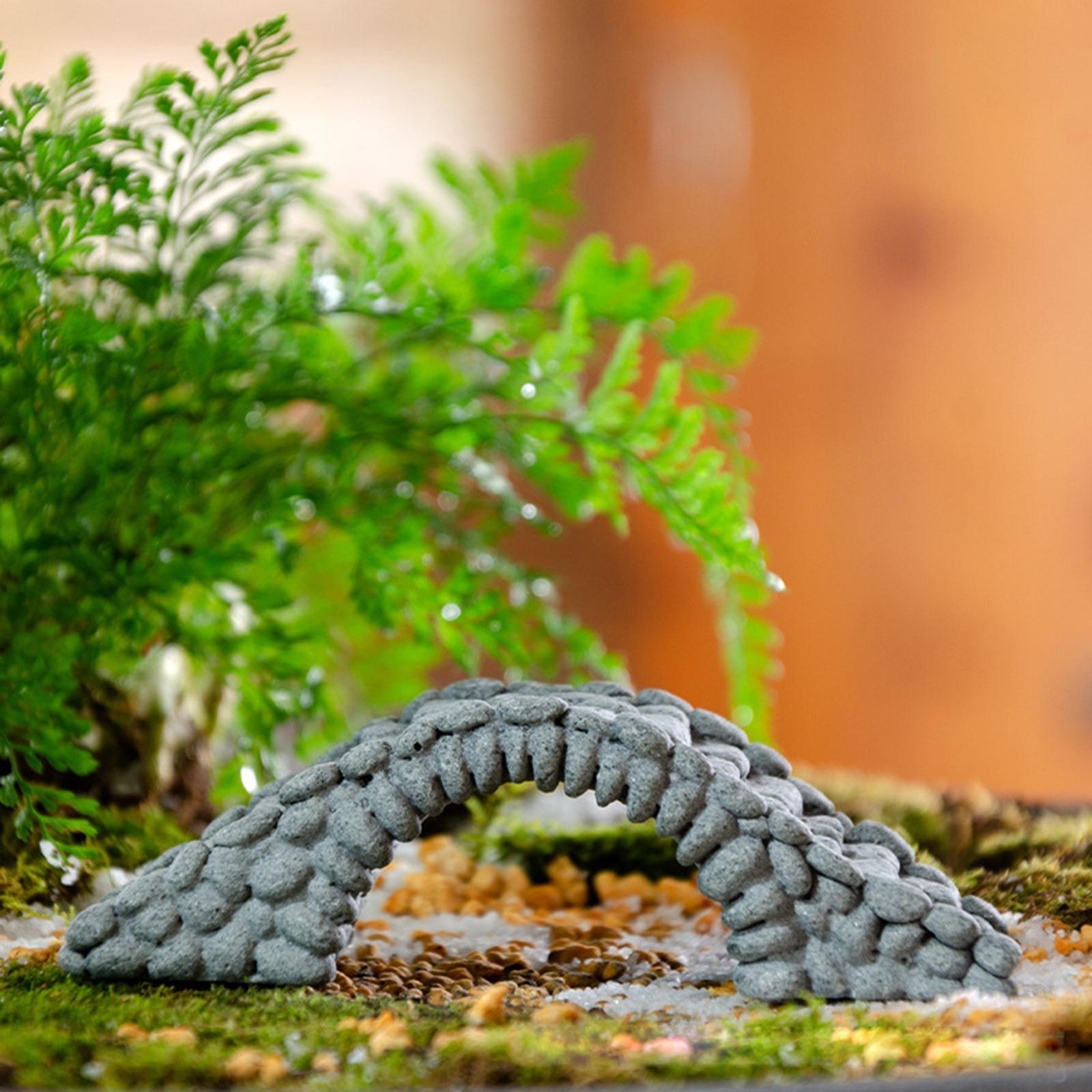 Miniature Bridge Micro Landscape Ornament Arch Bridge Figurine Resin Craft