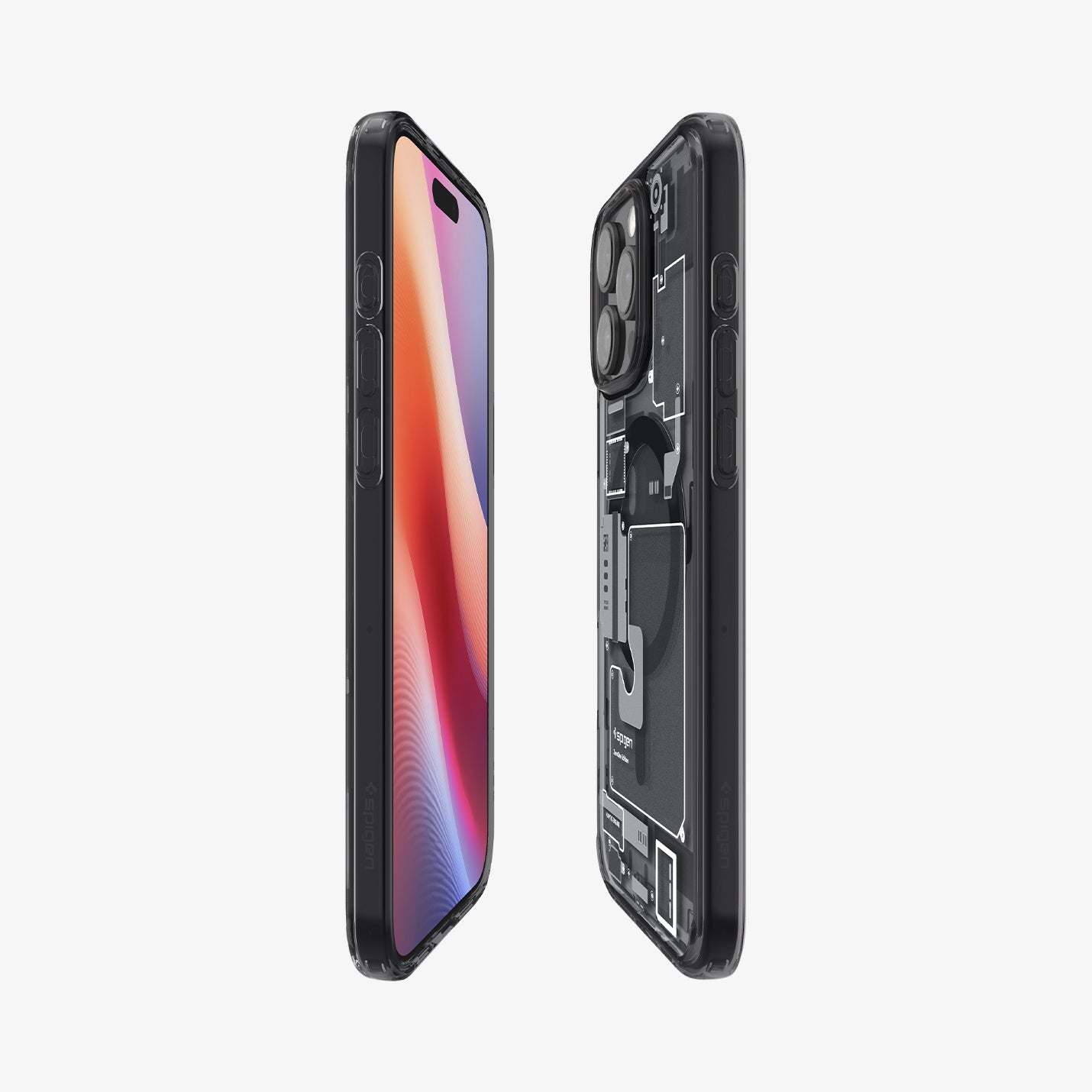 Ốp Lưng Spigen trong suốt sạc từ tính cho iPhone 16 Pro Max / 16 Pro, SPIGEN CRYSTAL HYBRID MAGFIT_ Hàng chính hãng