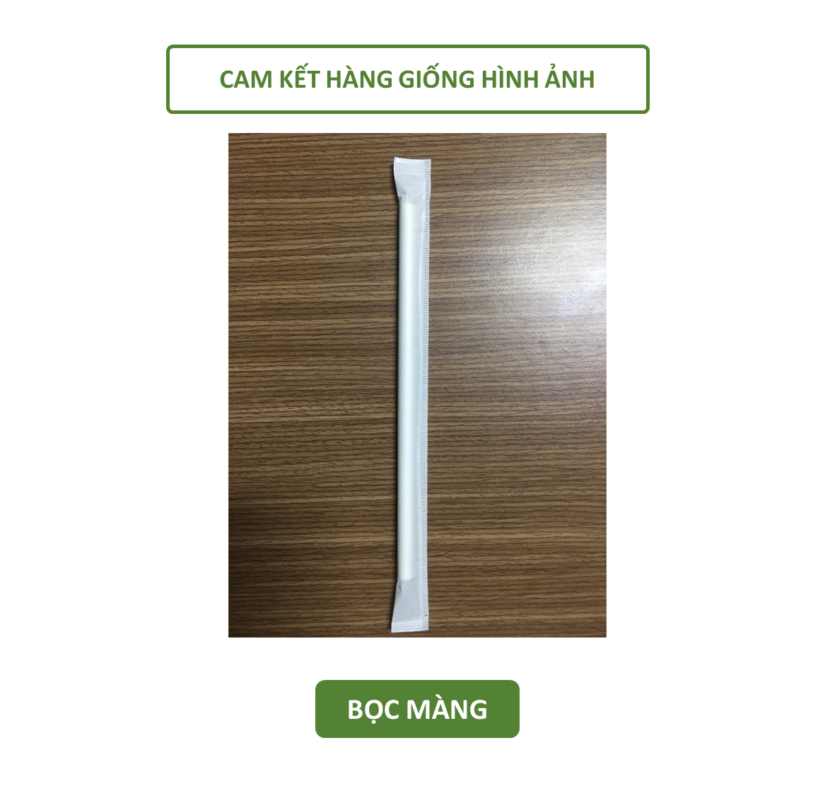 100 ống hút giấy 3 lớp phi 6 x 197mm, bọc màng, không bọc màng, màu trắng, nâu kraft, party Giáng Sinh Noel, Lễ, Tết