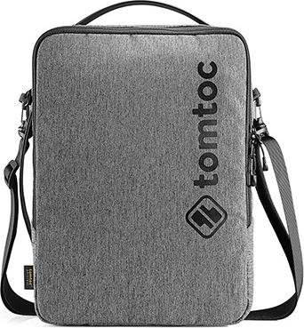 TÚI ĐEO CHÉO TOMTOC (USA) URBAN SHOULDER BAGS FOR ULTRABOOK 13″ GRAY