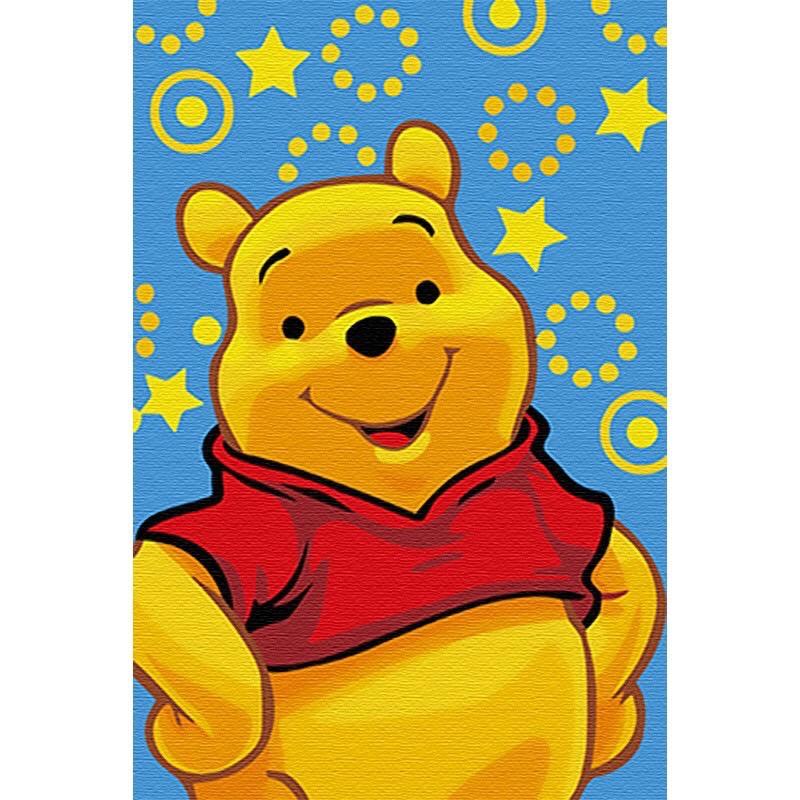 Tranh tô màu theo số cho bé size 20x30 - Tranh sơn dầu số hóa có khung hoạt hình LIM Art