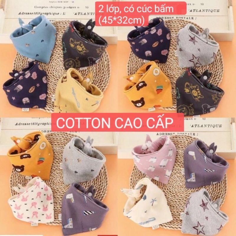 Khăn ống cotton cho bé, khăn quàng cổ, đồ dùng cho bé