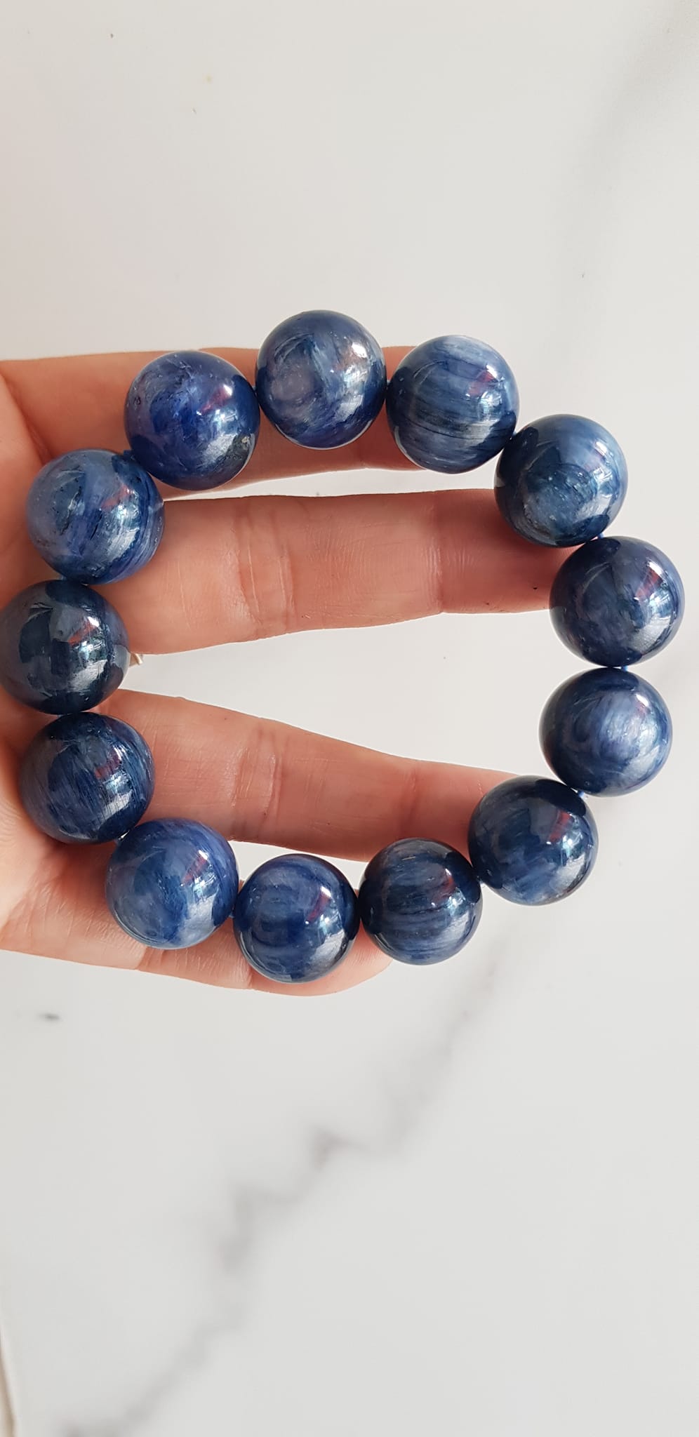 CHIẾC VÒNG NAM 16mm hay 16li ĐÁ KYANITE HÀNG CAO CẤP ĐÁ THIÊN NHIÊN MÀU XANH DƯƠNG ĐẬM ĐẸP TUYỆT VỜI DÀNH CHO NAM MỆNH THỦY MỆNH MỘC ĐEO ĐẸP SANG TỐT SỨC KHOẺ MAY MẮN Ạ