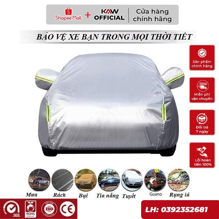 Bạt Phủ Xe Ô Tô, Bạt Trùm Ô Tô 3 Lớp Cao Cấp Chống Mưa, Chống Nắng, Chống Cháy An Toàn