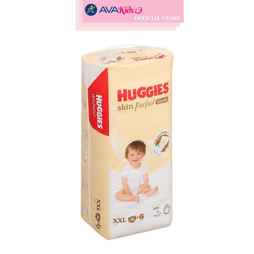 Tã quần Huggies Skin Perfect size XXL 48 + 6 miếng (Trên 15 kg)