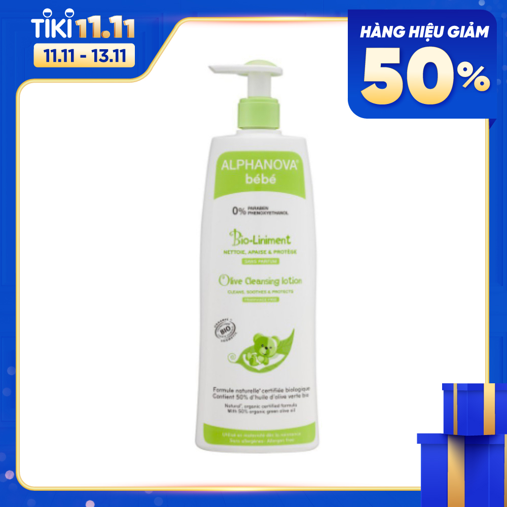 Dung dịch vệ sinh và chống hăm Liniment oléo-calcaire Alphanova 500ml