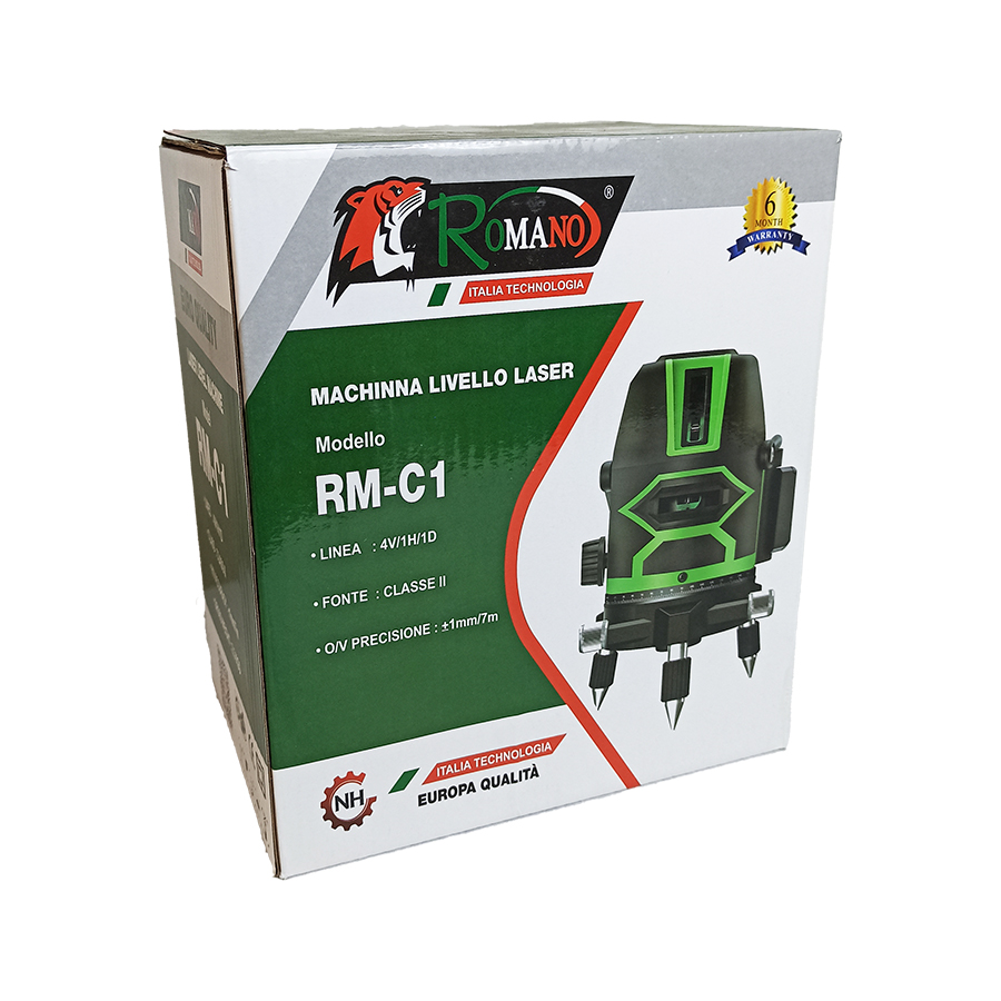 Máy cân bằng Laser 5 tia xanh ROMANO RM-C1, Cân mực tự động