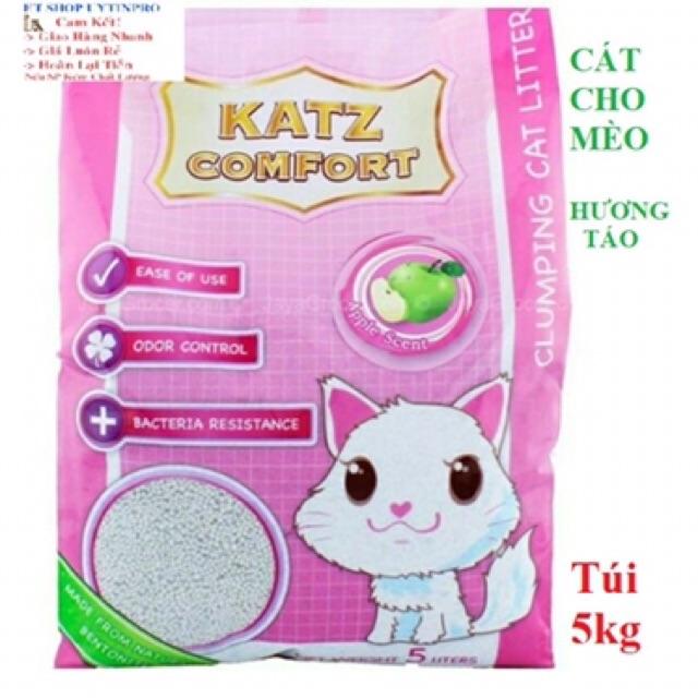 CÁT CHO MÈO KATZ HƯƠNG TÁO 5KG