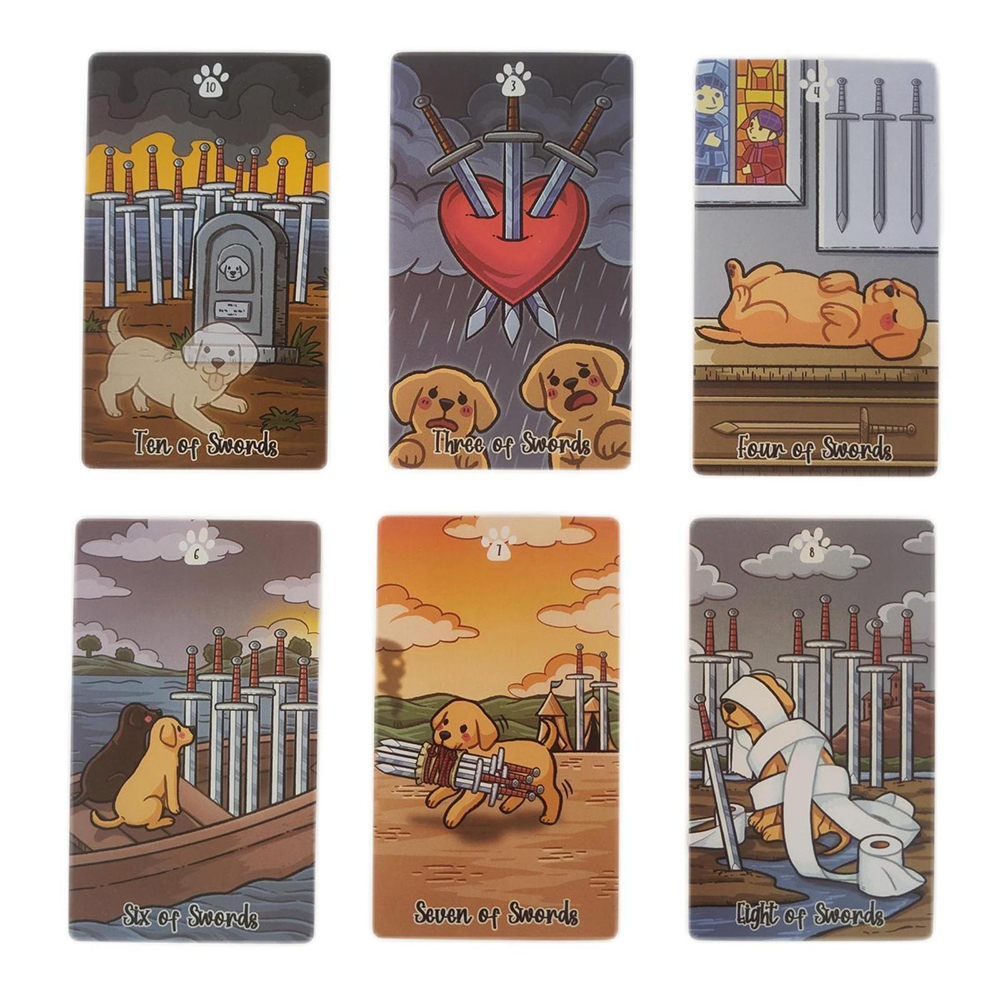 Bộ bài Labradorable Tarot 78 lá bài 7x12 Cm tặng đá thanh tẩy