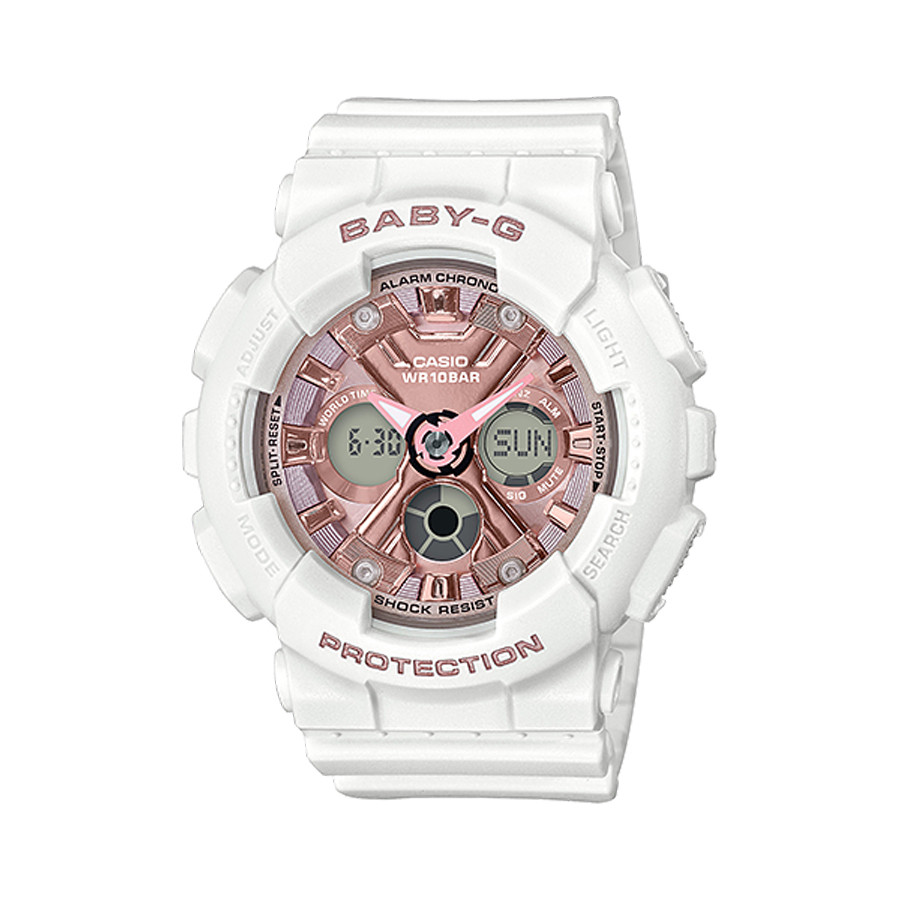 Đồng hồ nữ dây nhựa Casio Baby-G chính hãng Anh Khuê BA-130-7A1DR