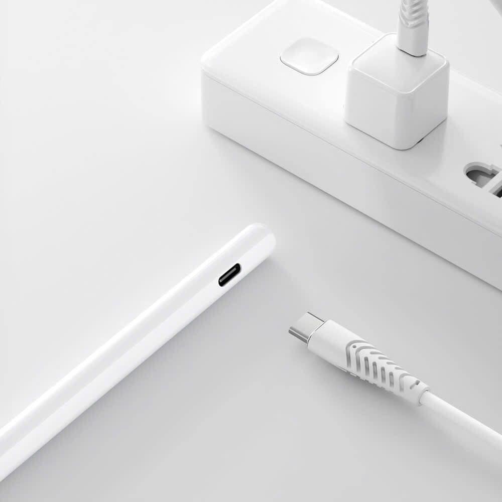 Bút cảm ứng Wiwu W A03 cho iPad (từ 2018 trở đi) sạc nam châm, chống tỳ tay - hàng chính hãng