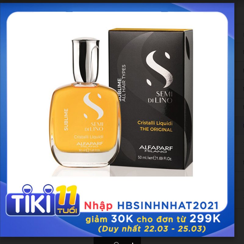 Tinh dầu alfaparf milano SDL bóng mượt cho mọi loại tóc premium 50ML