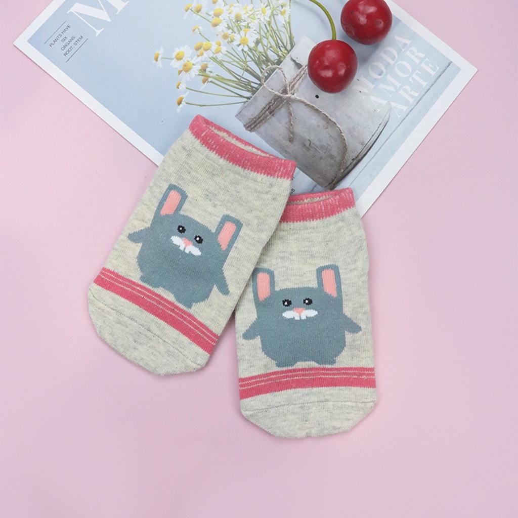 Tất sơ sinh bé gái 0 - 3 tuổi LUPERI LP27 chất cotton co giãn thấm hút mồ hôi kháng khuẩn an toàn cho da bé