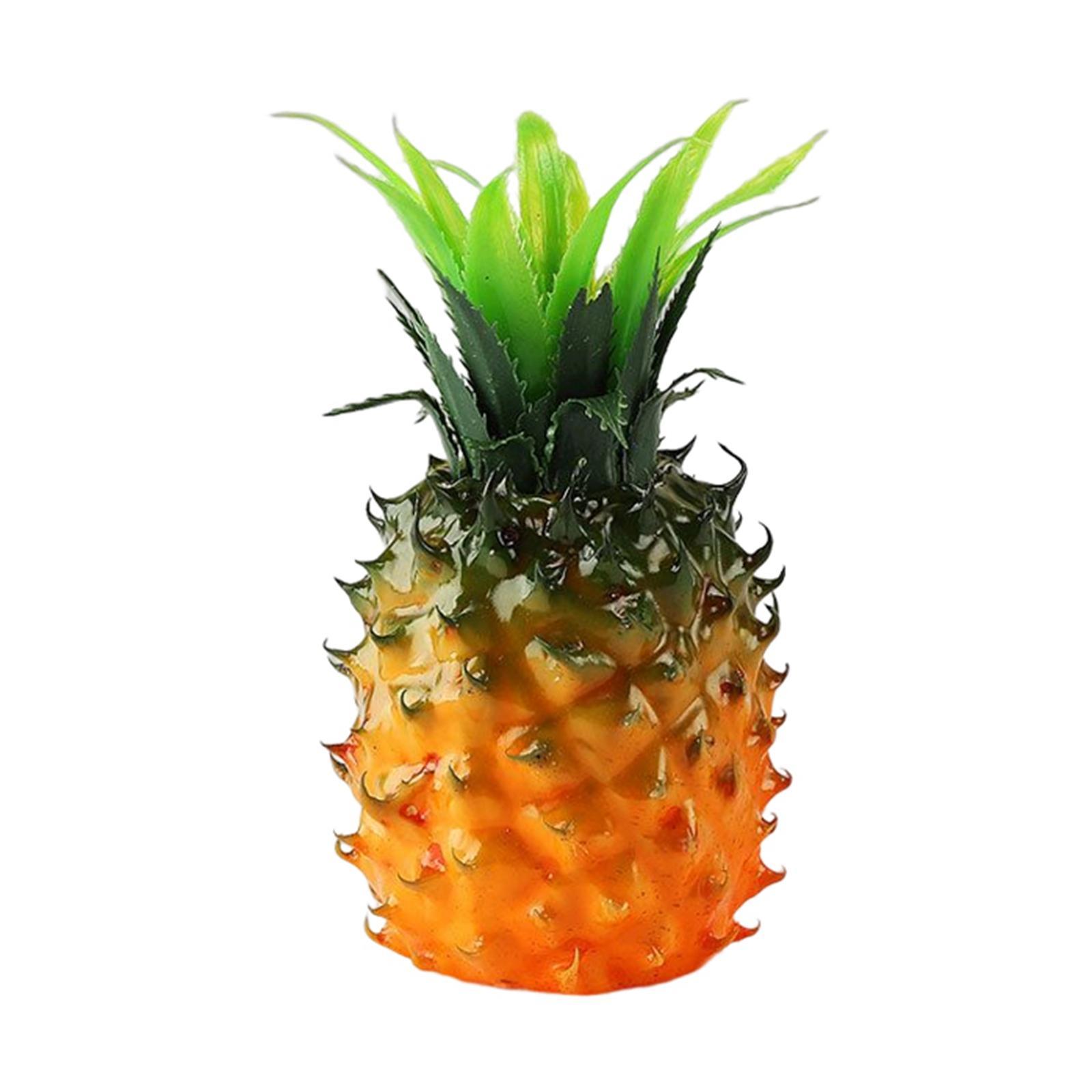 Tropical Artificial Pineapple Fruits Cabinet Display Decorative Ornament Decoration Props For kitchen and home Wedding Party Decor