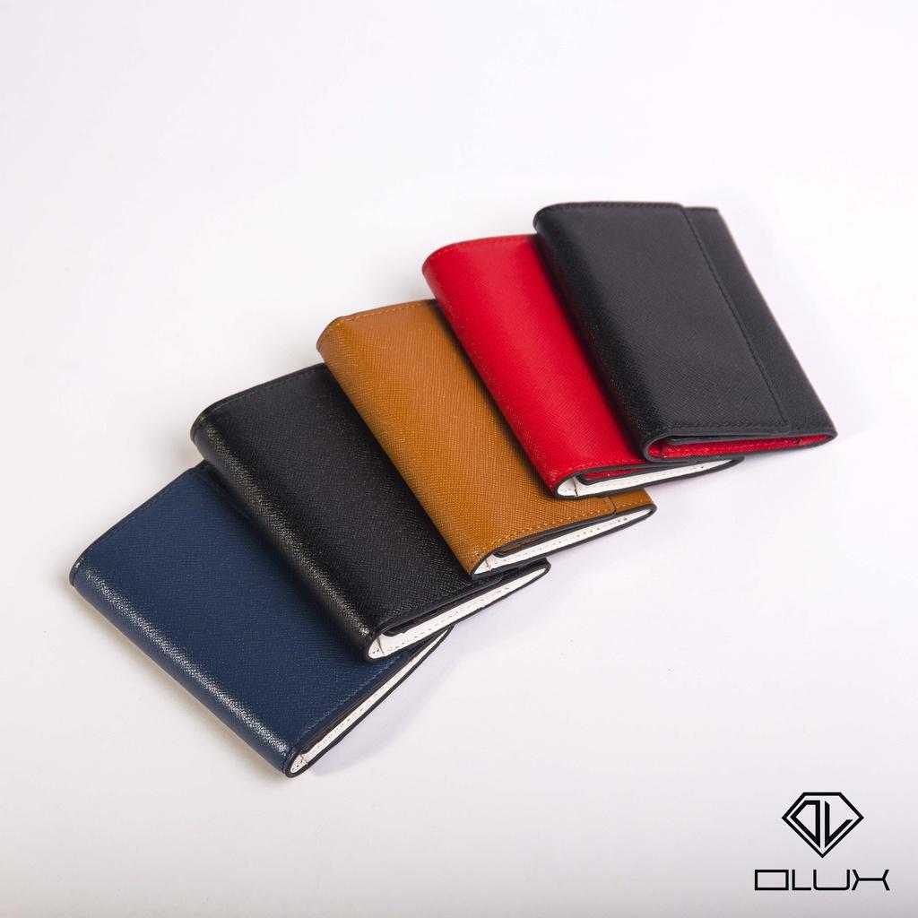 Ví nữ mini, ví mini da cao cấp Safiano - Cardholder thời trang OLUX