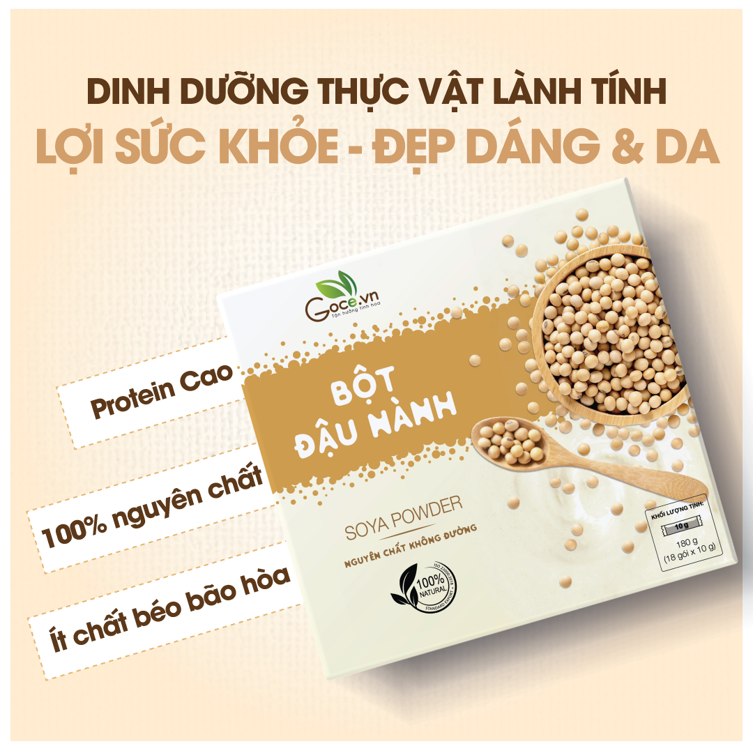 Bột đậu nành nguyên chất Goce - 180g