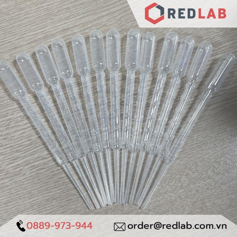 Thùng 500 cái pipet paster nhựa 1ml, 3ml ống hút nhỏ giọt có chia vạch