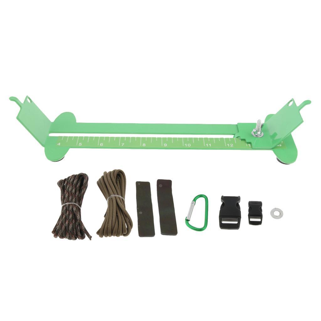 Stainless Steel Jig Craft Paracord Bracelet Making Rack Braid Tools with carabiner buckle