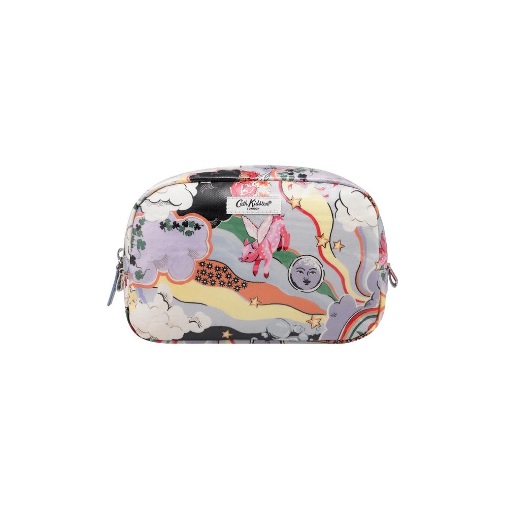 Cath Kidston - Túi đựng mỹ phẩm/Classic Cosmetic Case - Self Care - Blue/Grey -1042467