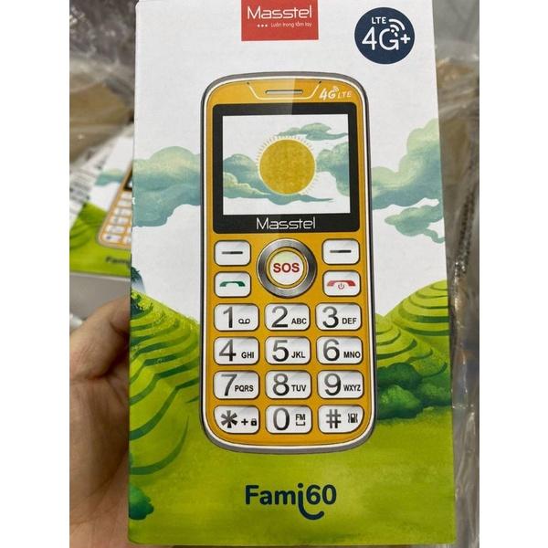 Điện Thoại Masstel Fami 60 4G LTE - Pin 2000 mAh - Chức Năng SOS - Hàng Chính Hãng - Bảo Hành 12 tháng
