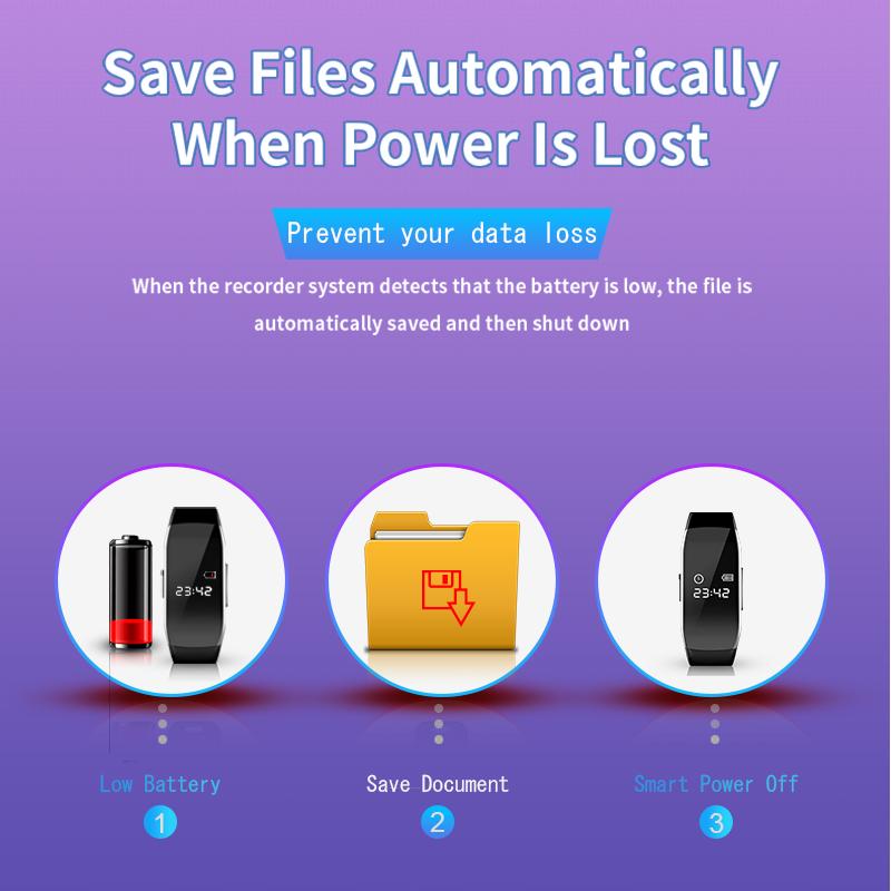 Mini camera watch 1080P HD DV Professional digital voice video recorder bracelet dictaphone small micro sound home secret