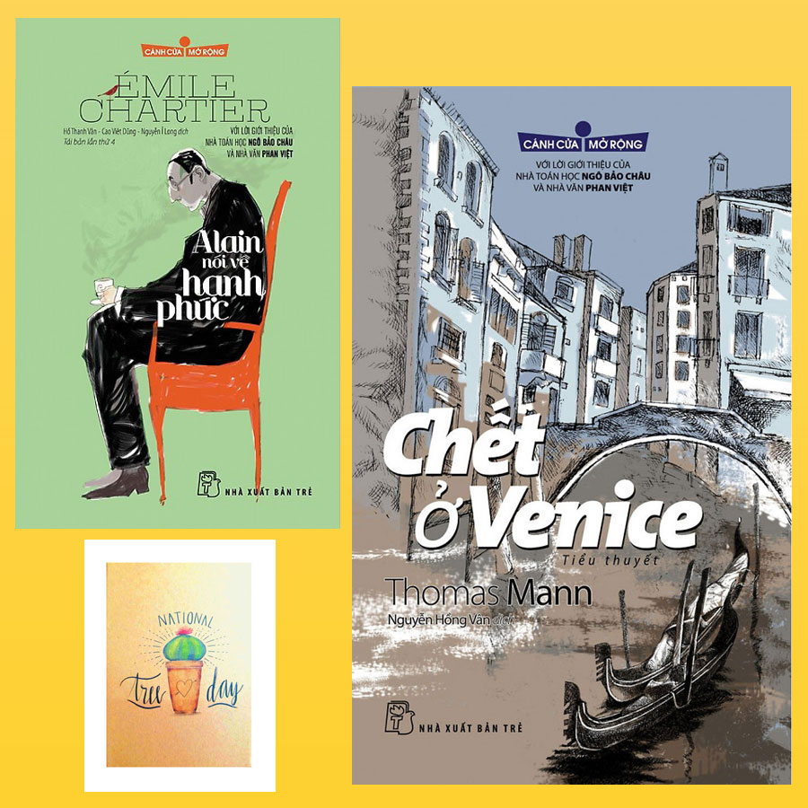 Combo Alain Nói Về Hạnh Phúc và Chết Ở Venice ( Tặng Kèm Sổ Tay Xương Rồng)