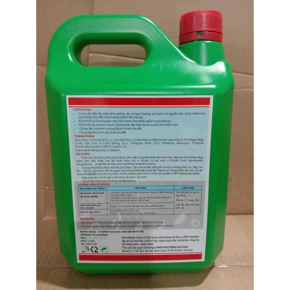 PHÂN DƠI SỆT – CẢI TẠO ĐẤT, PHỤC HỒI CÂY, BÙN ĐỌT NHANH, KHÁNG SÂU BỆNH, NẤM - CAN 5 LÍT