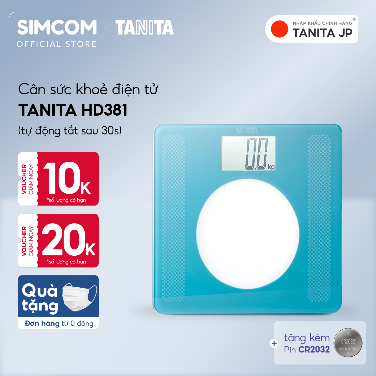 Cân Sức Khoẻ Điện Tử Tanita Hd381 Nhật Bản, Cân Tanita, Chính Hãng Nhật Bản, Cân Điện Tử, Cân Chính Hãng, Cân Nhật Bản, Cân Sức Khoẻ Y Tế, Cân Sức Khoẻ Gia Đình, Cân Sức Khoẻ Cao Cấp, Cân 120Kg, Cân 130Kg, Cân 150Kg, Cân Sức Khoẻ Mini - Xanh Ngọc Bích