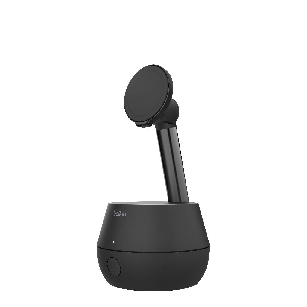 Giá đỡ iPhone theo dõi chuyển động thông minh xoay 360 độ tích hợp sạc Mag&lt;&gt;safe 15W Belkin Auto-Tracking Stand Pro with DockKit - Hàng chính hãng
