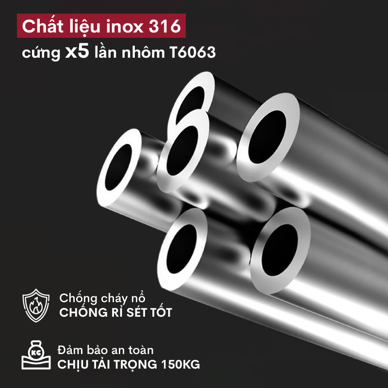 Thang inox rút chữ A gấp gọn 4,4M - 5,6M FUJIHOME, thang rút đôi xếp gọn gia đình đa năng - Hàng nhập khẩu